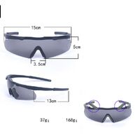 Safety shockproof tactical goggles +3 caps DXGS1O-1