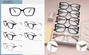 Plastic acetate frame for women, with spring hinges Big City MS8412