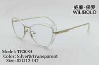 Metal + TR90 plastic ultrathin women's frames with spring hinges Wilibolo TR3084