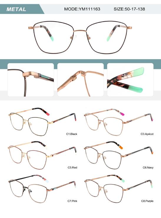 Оправа металлическая женская с флексом YM111163-DA