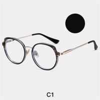 Combined frame (metal + TR90) or glasses with blue light protection, with spring hinges FA87253