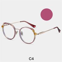 Combined frame (metal + TR90) or glasses with blue light protection, with spring hinges FA87253