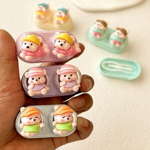 Mini soft contact lens kit retractable W-CT31帽子狗狗