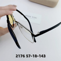 Hybrid frame, metal + TR90, with magnet sunshade clip-on SANTA 2176