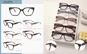 Plastic acetate frame for women, with spring hinges Big City MG6826A