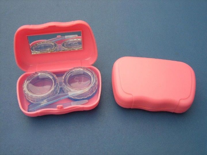 Набор для мягких контактных линз, складной с зеркалом и пинцетом K-503-6