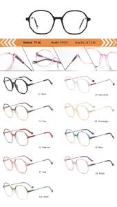 Plastic TR90 frame for women with spring hinges SY1017-DA