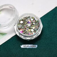 A set of rhinestones with a flat bottom for decorating frames and glasses, 80 pieses, WY-21 (price per pack, minimum 3)