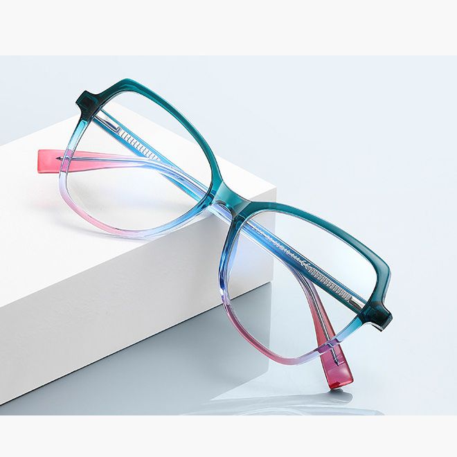 Plastic TR90 frames for glasses with Blue Ray Cut protection and flex hinges FOCUS FCS2137