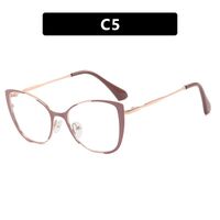 Metal glasses with blue light protection for women 8808-0177-8304-PN