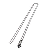 Металлическая нескользящая цепочка серебряного цвета, для очков и масок GS001