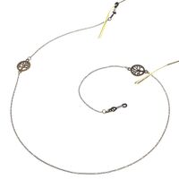 Металлическая нескользящая цепочка бронзового цвета, c деревом жизни, для очков и масок GL135