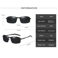 Polarized aluminum-magnesium sunglasses with UV400 protection 3043А-GT