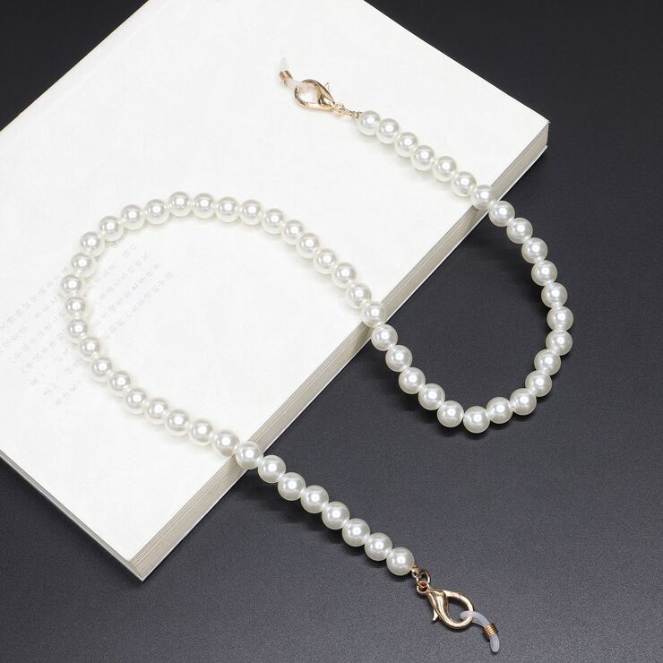 Metal non-slip chain, with pearl, for glasses and masks GL289-1