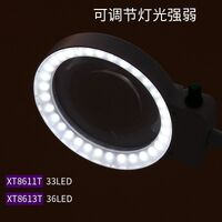 Tabletop magnifying glass with backlight 8611-XX, magnification: 3X, 10X