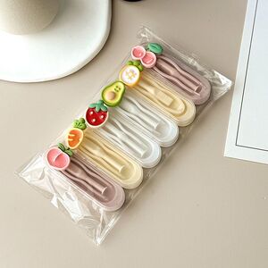 Set of 6 mini soft contact lens kits WL455六个装镊子, fruits and berries