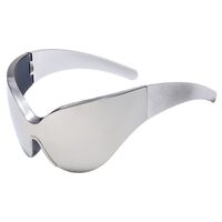 Plastic rimless sunglasses W68193