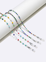 Set of two glasses chain with leaves and discs GM146