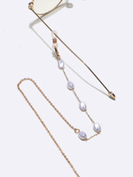 Цепочка для очков с восьмиугольными разноцветными кристаллами GL1394