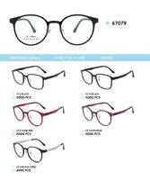 Plastic Ultem eyeglasses frame 67079