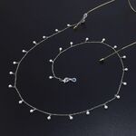 Металлическая нескользящая цепочка, с жемчугом, для очков и масок GL906