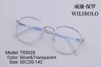 Metal +TR90 ultrathin women's frames with spring hinges Wilibolo TR3028