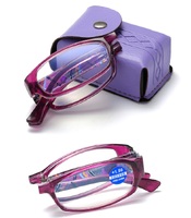 Plastic folding eyeglasses for reading KY013-F Blue ray cut, diopters from +1.00 to +4.00, PD62-64