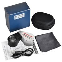 Лупа складная с универсальной подсветкой 7806-1-XX, диаметр: 22 мм, увеличение: 10X, 20X, 30X