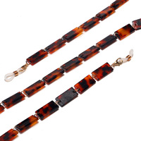 Stainless steel glasses chain with water droplets GS051