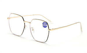 Blue-blocker metal glasses with Blue Ray Cut lenses with protection against blue light 9297