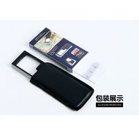 Portable pocket magnifier with backlight and UV light 7007, size: 35*30 mm, magnification: 3X, 10X