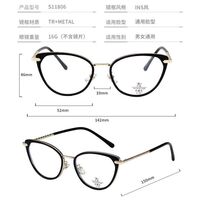 Оправа комбинированная (металл + TR90) с линзами Blue Ray Cut и флексами MAMO S11806