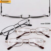 Corrective glasses lecturer in metal frames OCHI OC005 diopters +1.00 to +4.5, -4.50 to -10.00 RMC: 62-64 mm