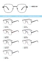 Металлическая оправа с дужками из материала TR-90 HD02-04