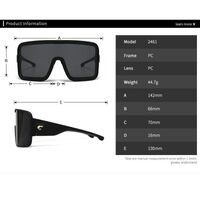 Пластиковые солнцезащитные очки в форме маски Elit 2461-EL