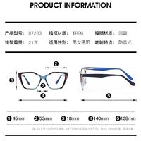 TR90 plastic frame or glasses with blue light protection, with spring hinges FA87233
