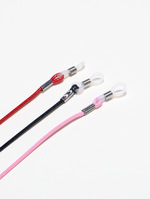 Набор из двух цепочек для очков с черными и цветными кристаллами GM050