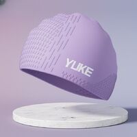 Шапочка для плавания силиконовая водонепроницаемая взрослая 021-YU