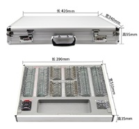 158 metal rim ophthalmic trial lens set 