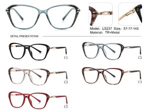 Plastic TR90 frame for glasses with UV protection More LS237