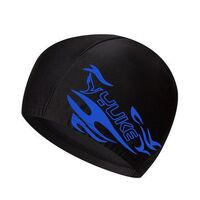 Textile waterproof swimming cap for kids 儿童花色布帽-YU