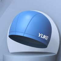 Polyvinylchloride waterproof swimming cap for adults 羽克PU帽-YU