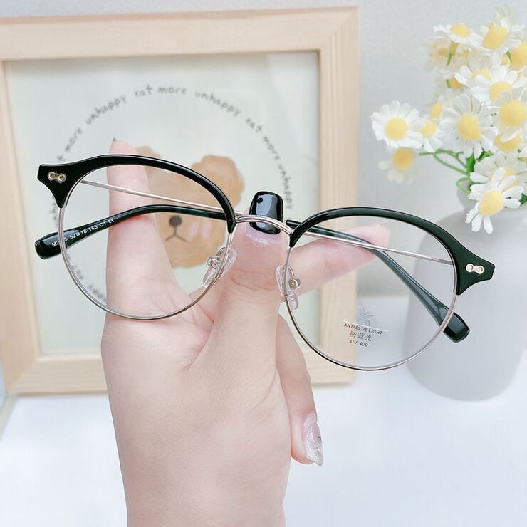 Combined frame (metal + TR90) with Blue Ray Cut protection lenses MAMO M2685