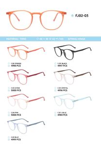 TR90 plastic eyeglasses frame FJ02-03
