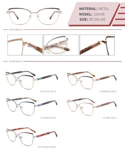 Metal frame with spring hinges LE6445-DA