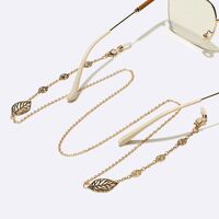 Металлическая нескользящая цепочка золотого цвета, для очков и масок GL1630