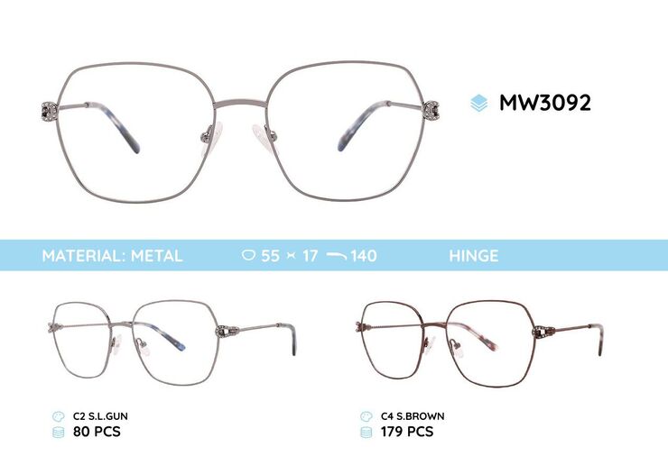 Оправа для очков металлическая женская MW3092