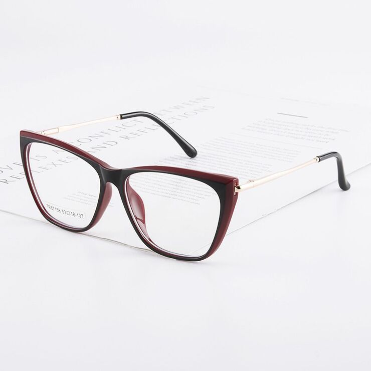 TR90 plastic frame or glasses with blue light protection, with spring hinges FA87158