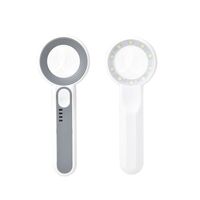 Magnifier with universal backlight, magnifying glass with handle 3710C-XX, diameter 37 mm, magnification: 11Х