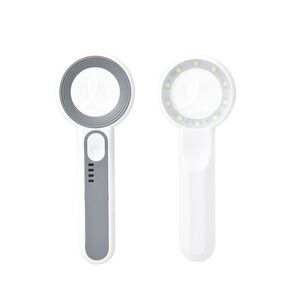 Magnifier with universal backlight, magnifying glass with handle 3710C-XX, diameter 37 mm, magnification: 11Х